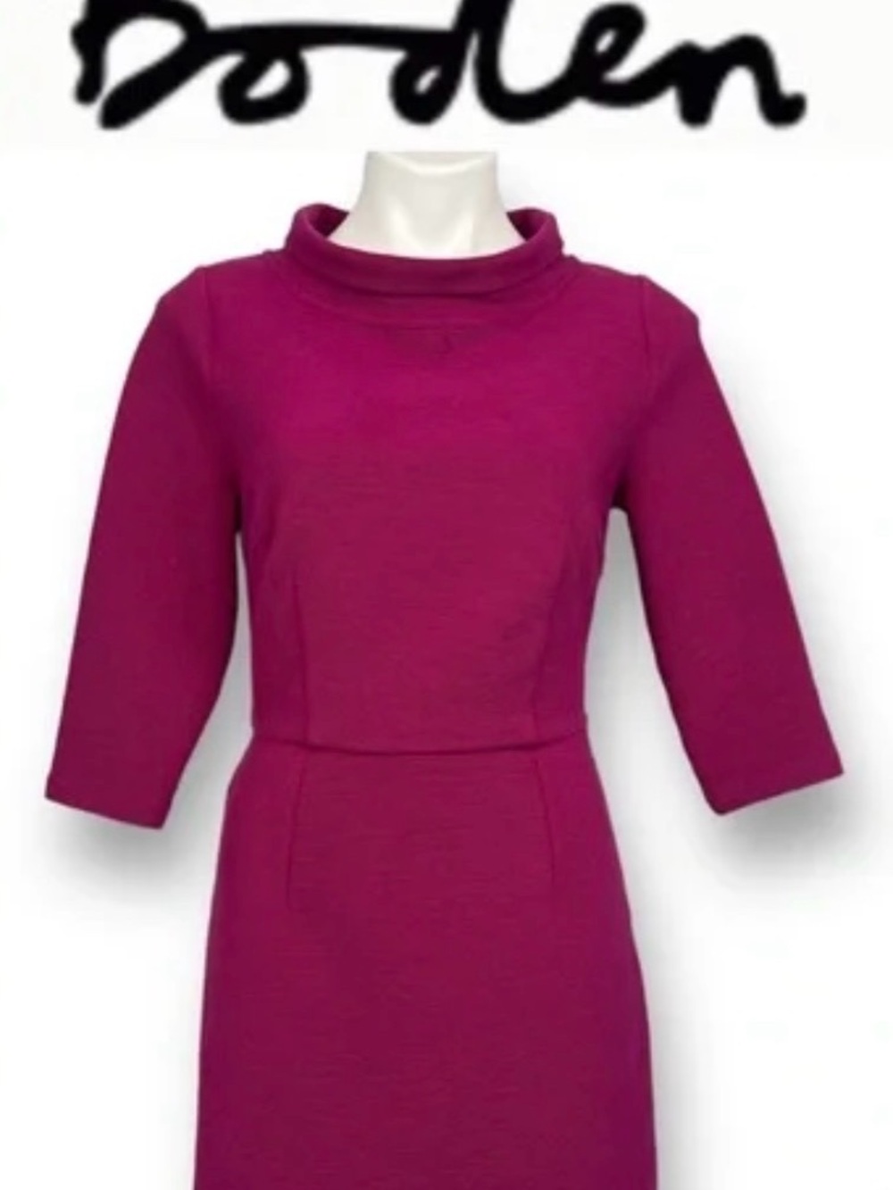 Boden Fuchsia Pink Midi Dress